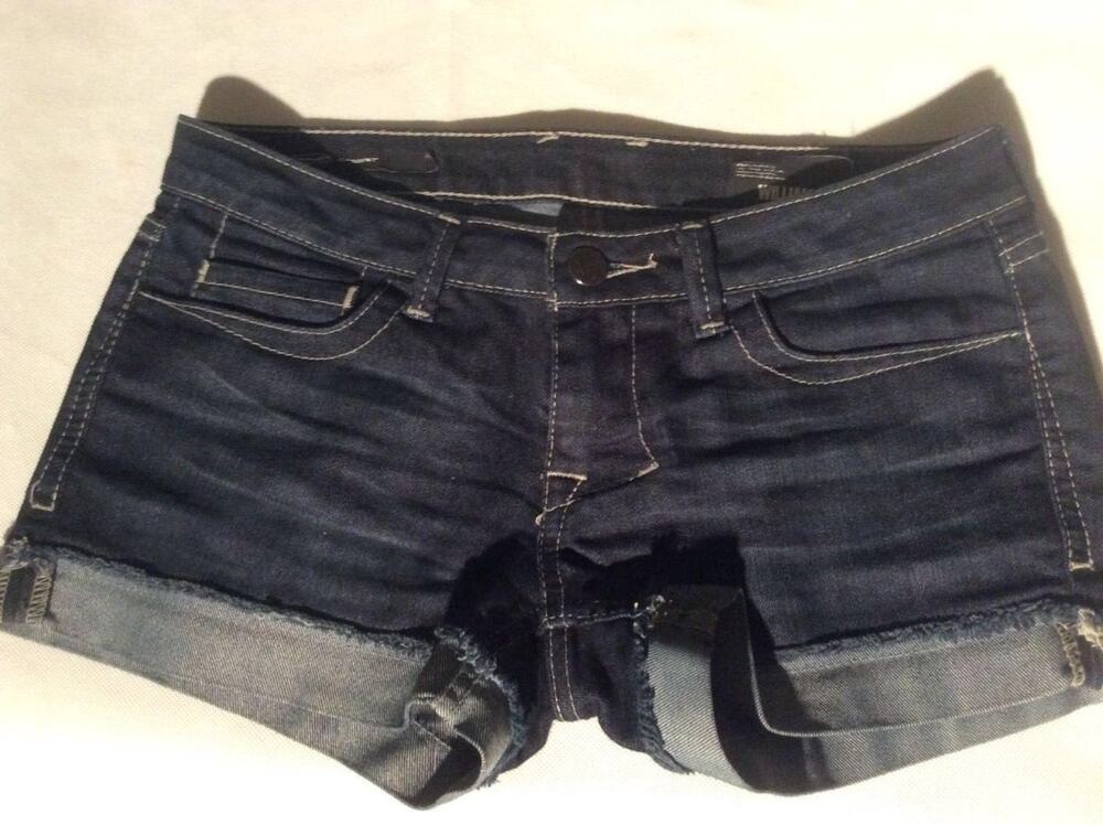 WILLIAM RAST $168 Denim SCARLET SHORTS Rolled Cut-Off Short Shorts Size 26